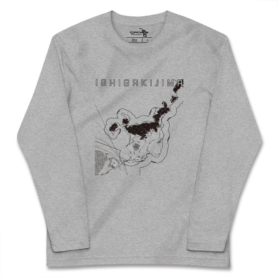 【石垣島(沖縄県)】地図柄ロングスリーブTシャツ