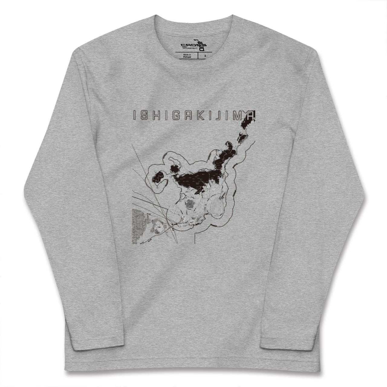 【石垣島(沖縄県)】地図柄ロングスリーブTシャツ