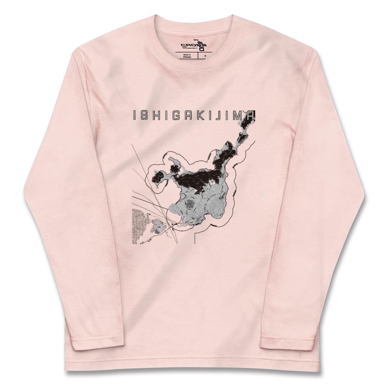【石垣島(沖縄県)】地図柄ロングスリーブTシャツ