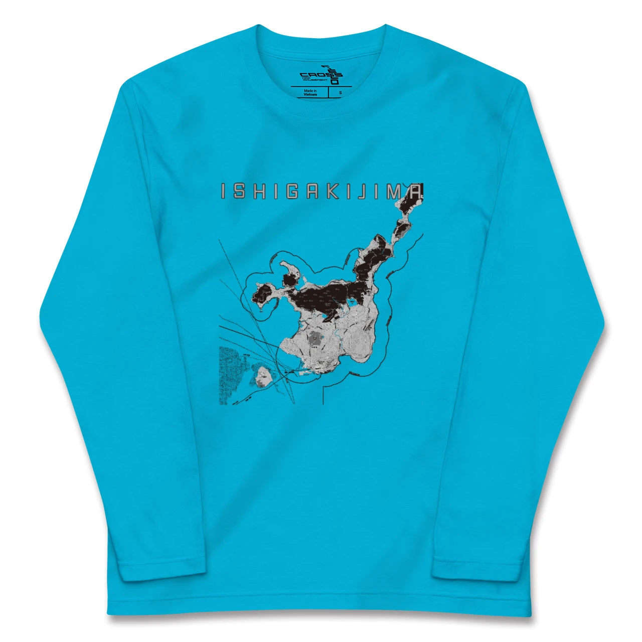 【石垣島(沖縄県)】地図柄ロングスリーブTシャツ
