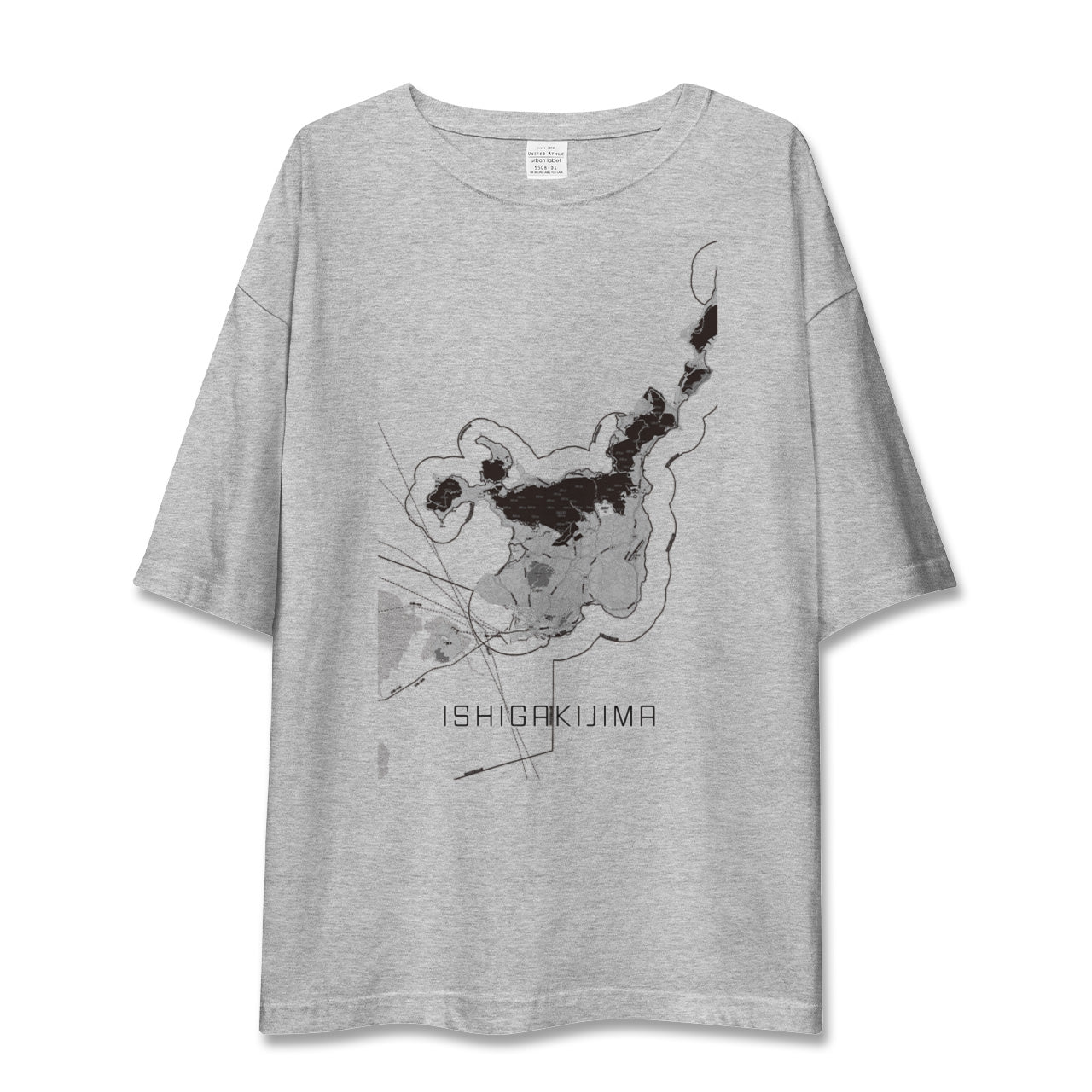 【石垣島(沖縄県)】地図柄ビッグシルエットTシャツ