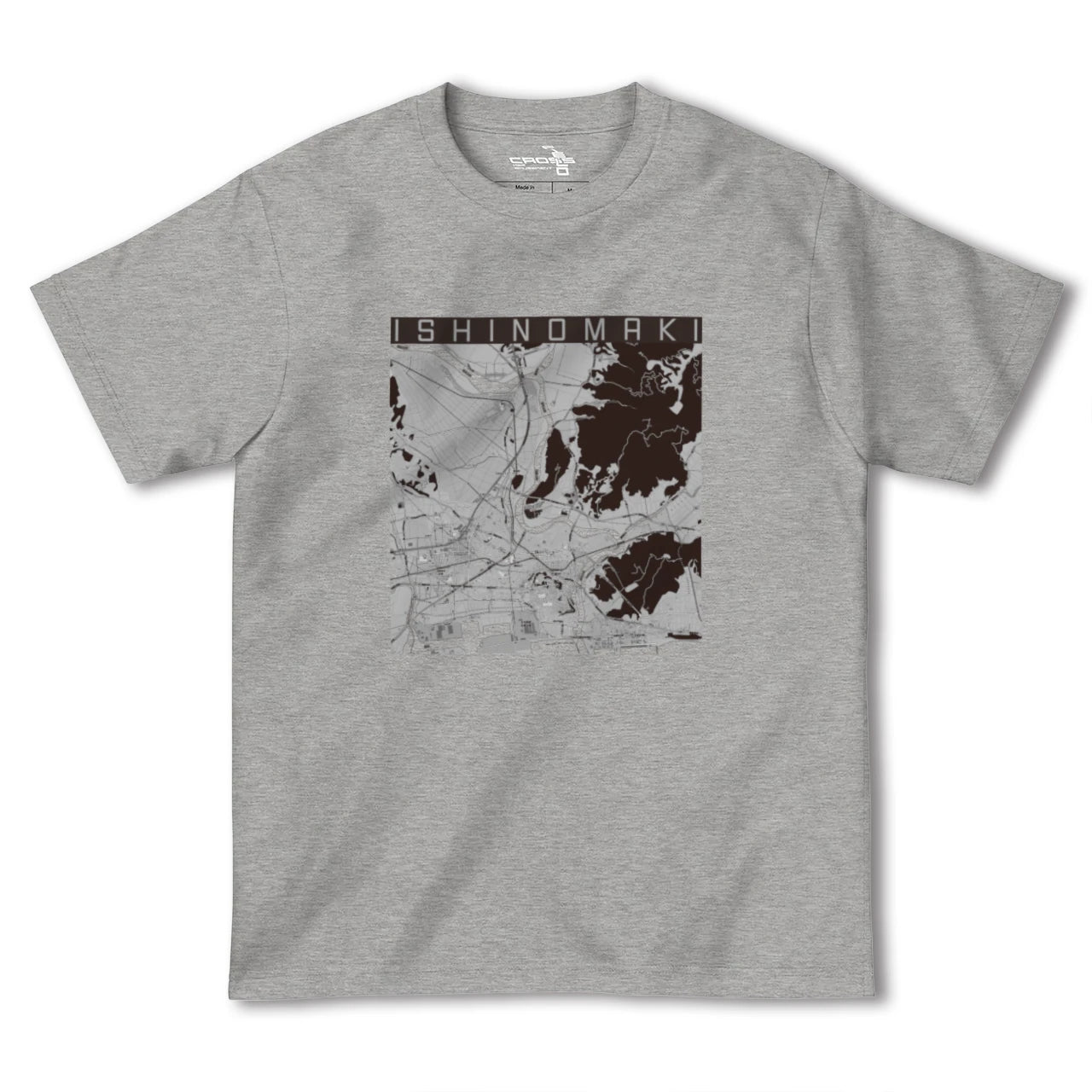 【石巻(宮城県)】地図柄ヘビーウェイトTシャツ