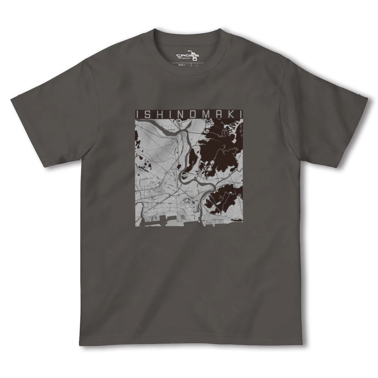 【石巻(宮城県)】地図柄ヘビーウェイトTシャツ