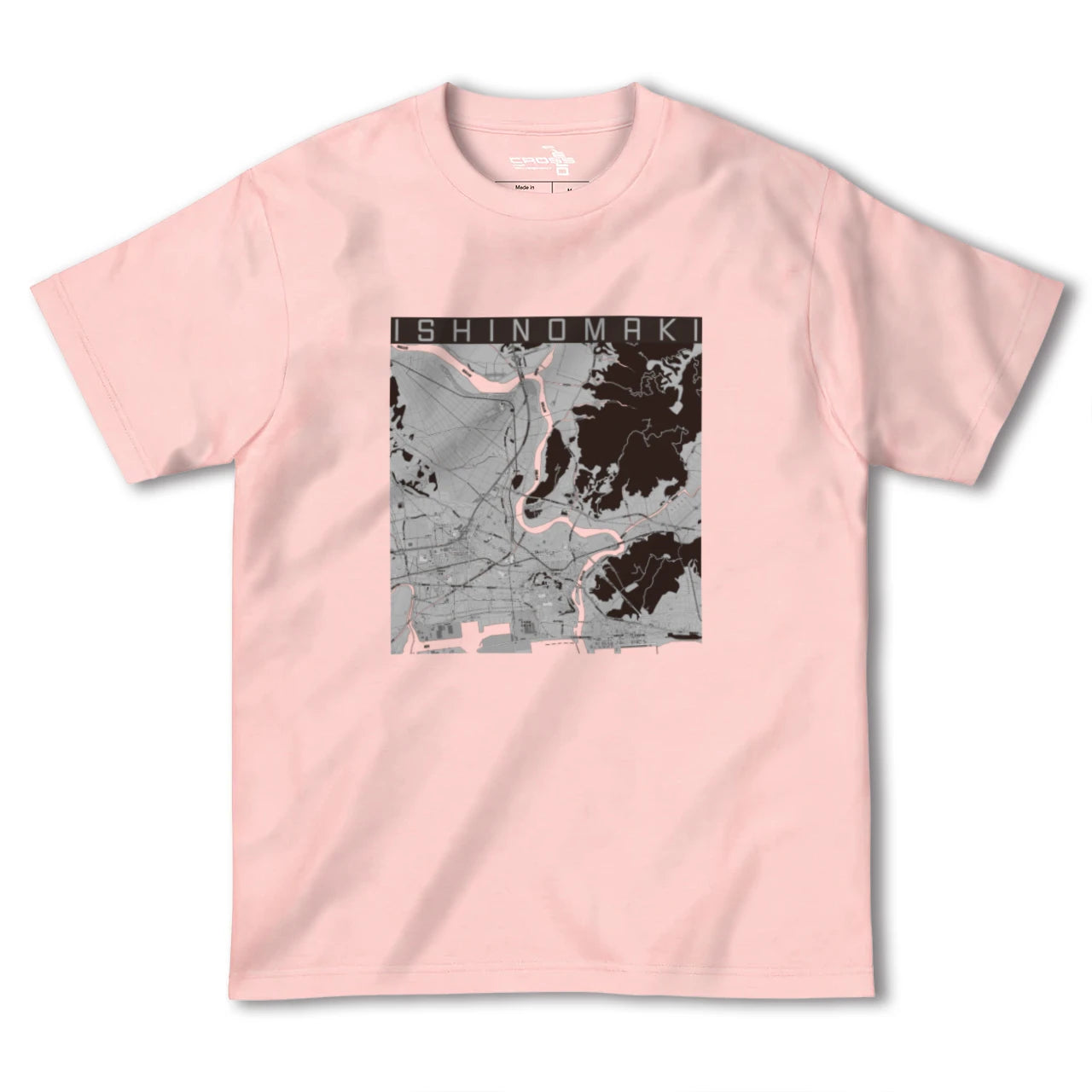 【石巻(宮城県)】地図柄ヘビーウェイトTシャツ