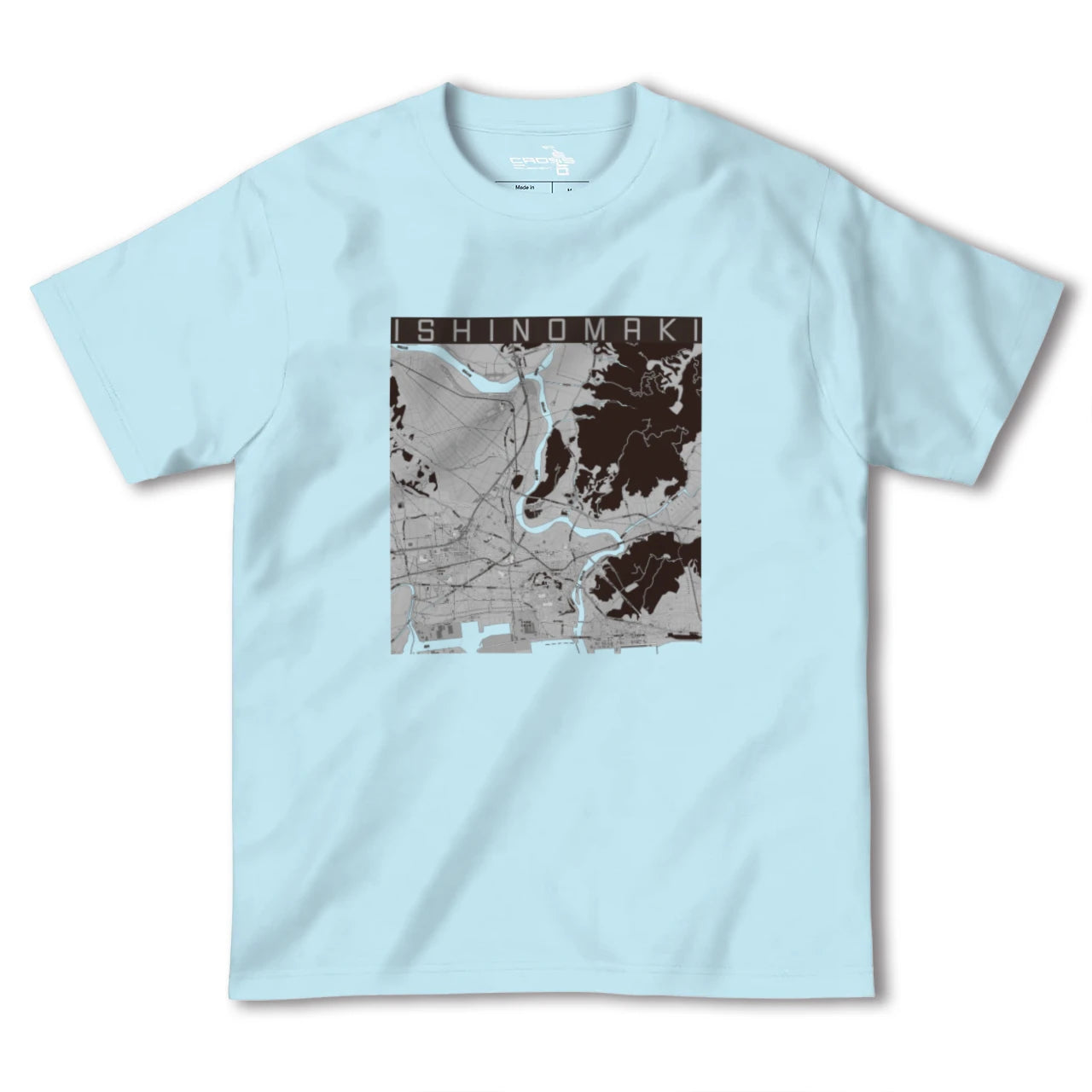 【石巻(宮城県)】地図柄ヘビーウェイトTシャツ
