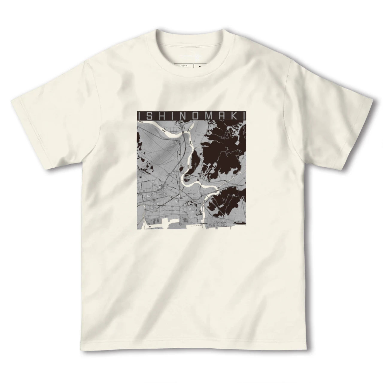 【石巻(宮城県)】地図柄ヘビーウェイトTシャツ