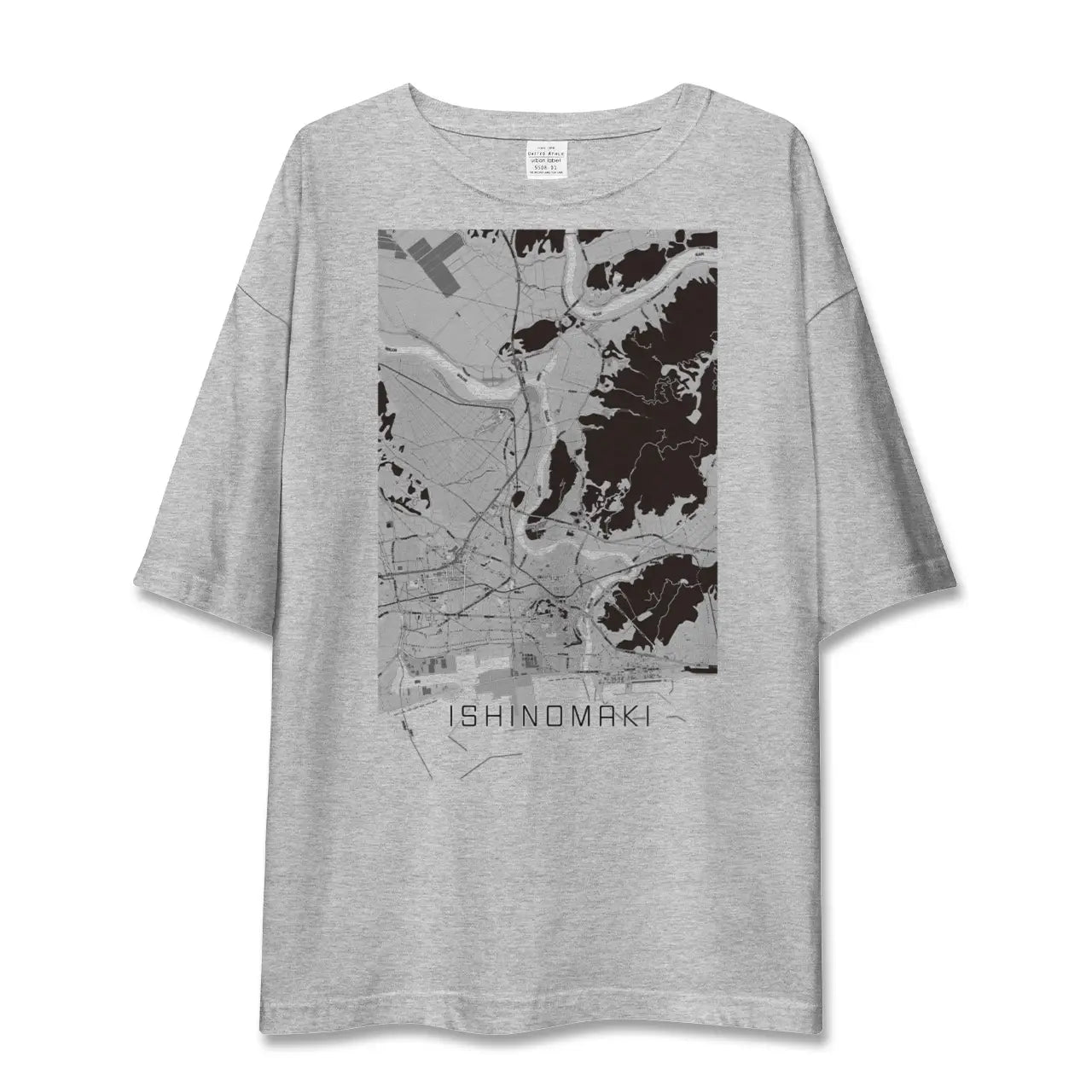 【石巻(宮城県)】地図柄ビッグシルエットTシャツ