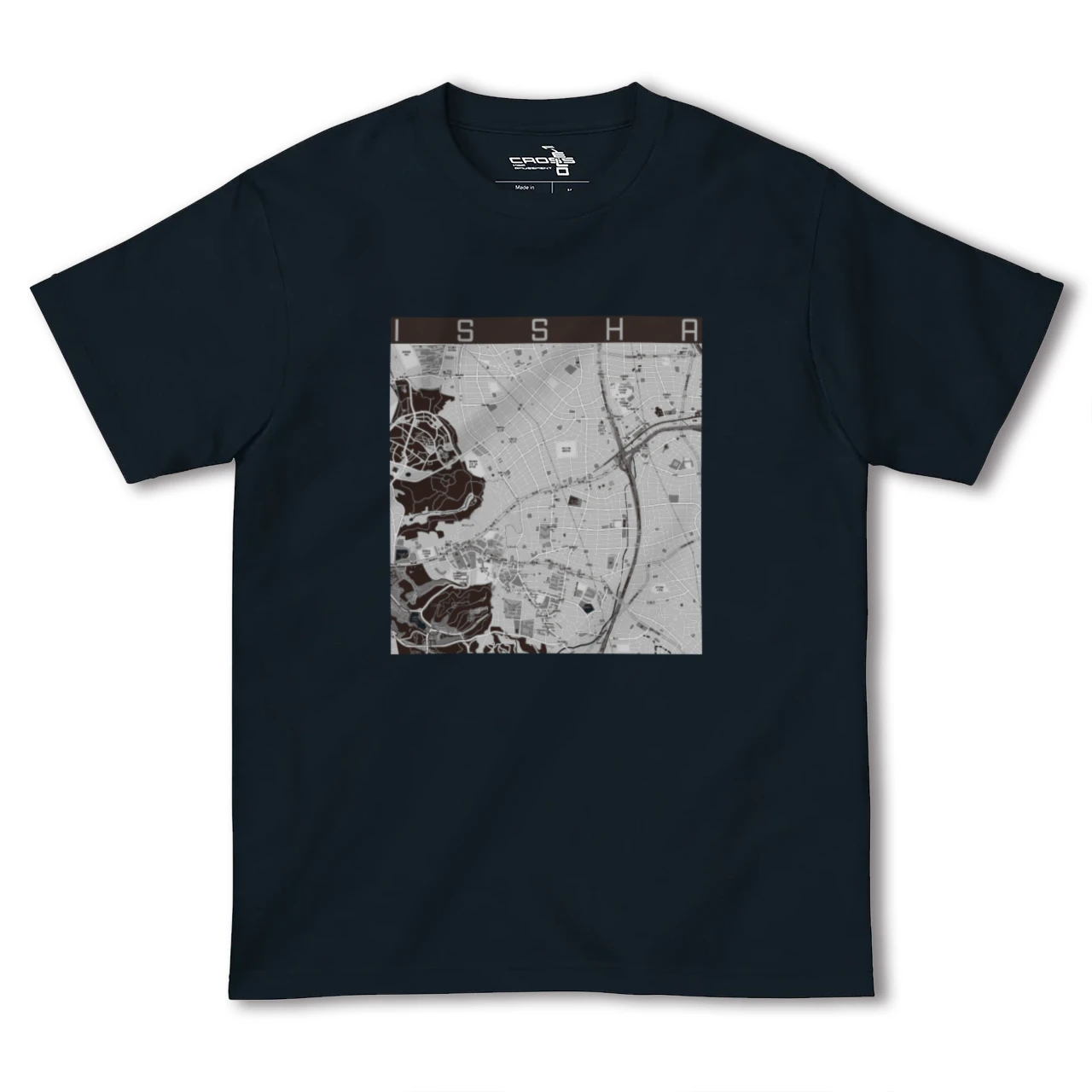 【一社(愛知県)】地図柄ヘビーウェイトTシャツ