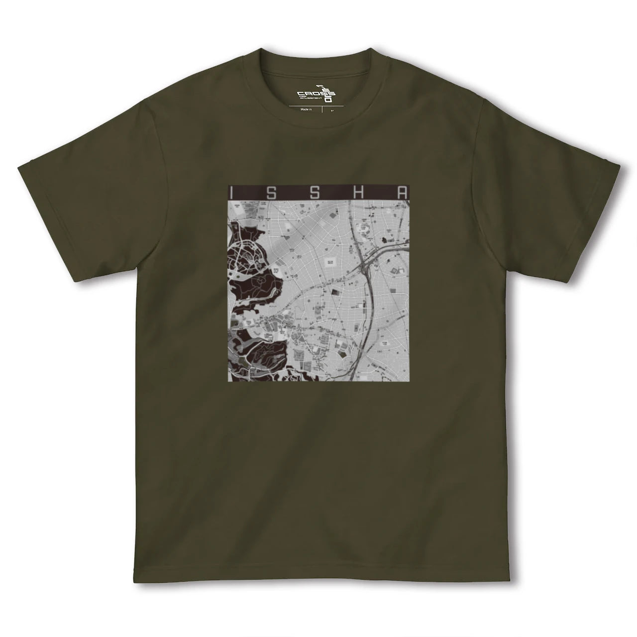 【一社(愛知県)】地図柄ヘビーウェイトTシャツ