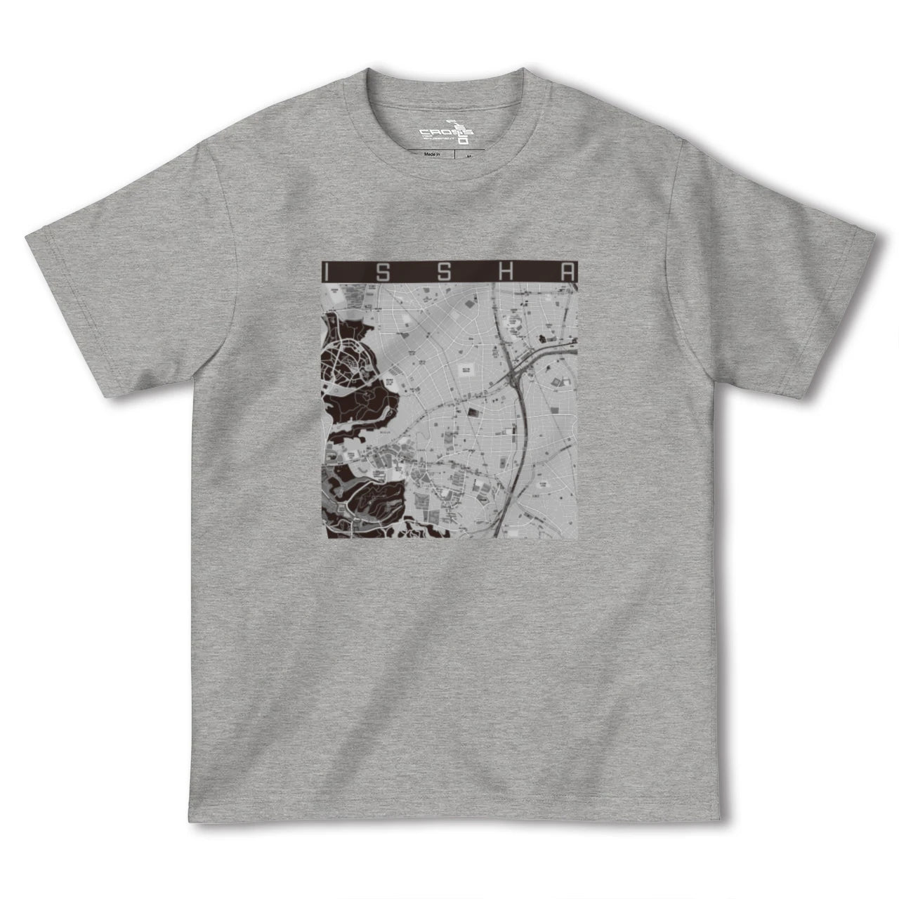 【一社(愛知県)】地図柄ヘビーウェイトTシャツ