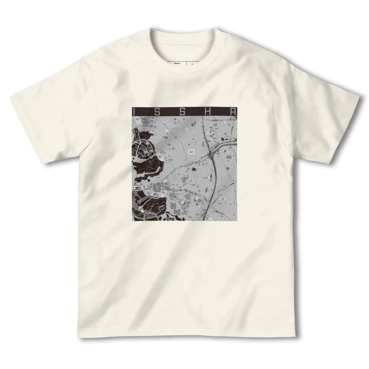 【一社(愛知県)】地図柄ヘビーウェイトTシャツ
