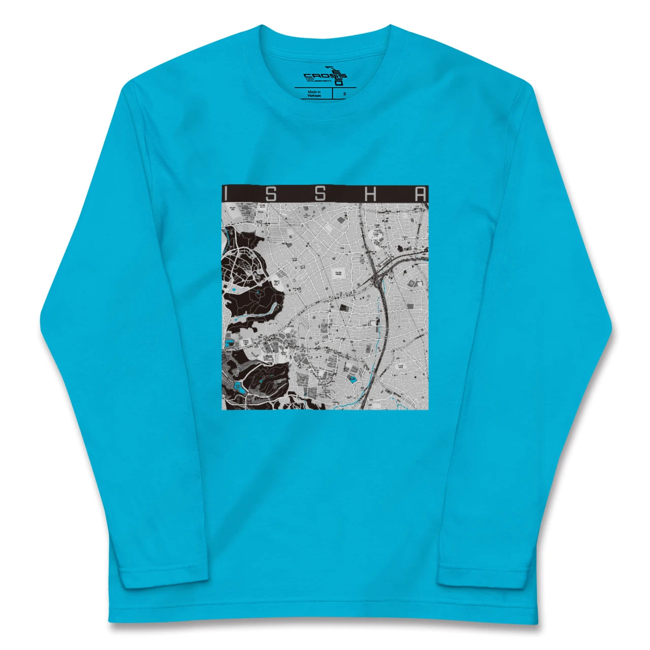 【一社(愛知県)】地図柄ロングスリーブTシャツ