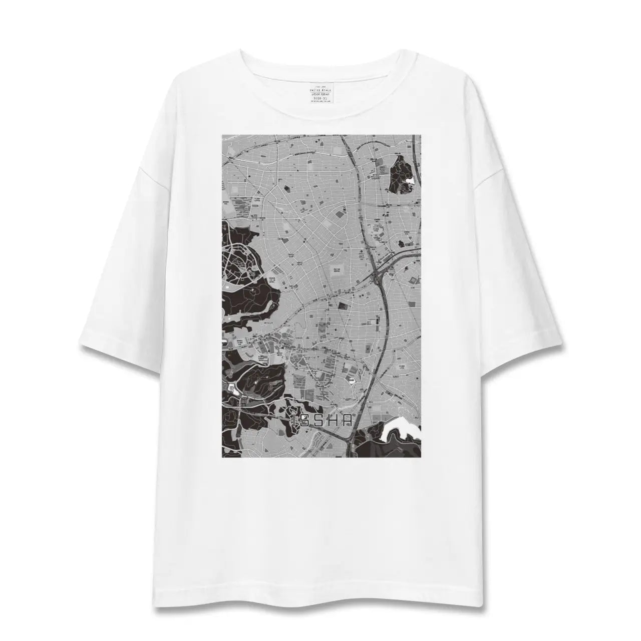 【一社(愛知県)】地図柄ビッグシルエットTシャツ
