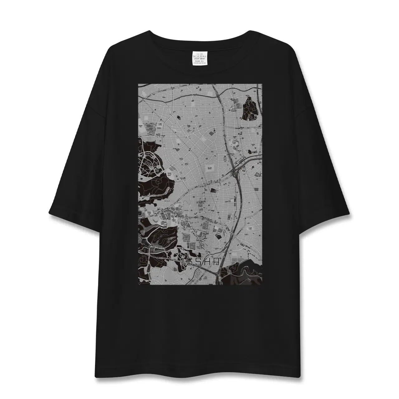 【一社(愛知県)】地図柄ビッグシルエットTシャツ