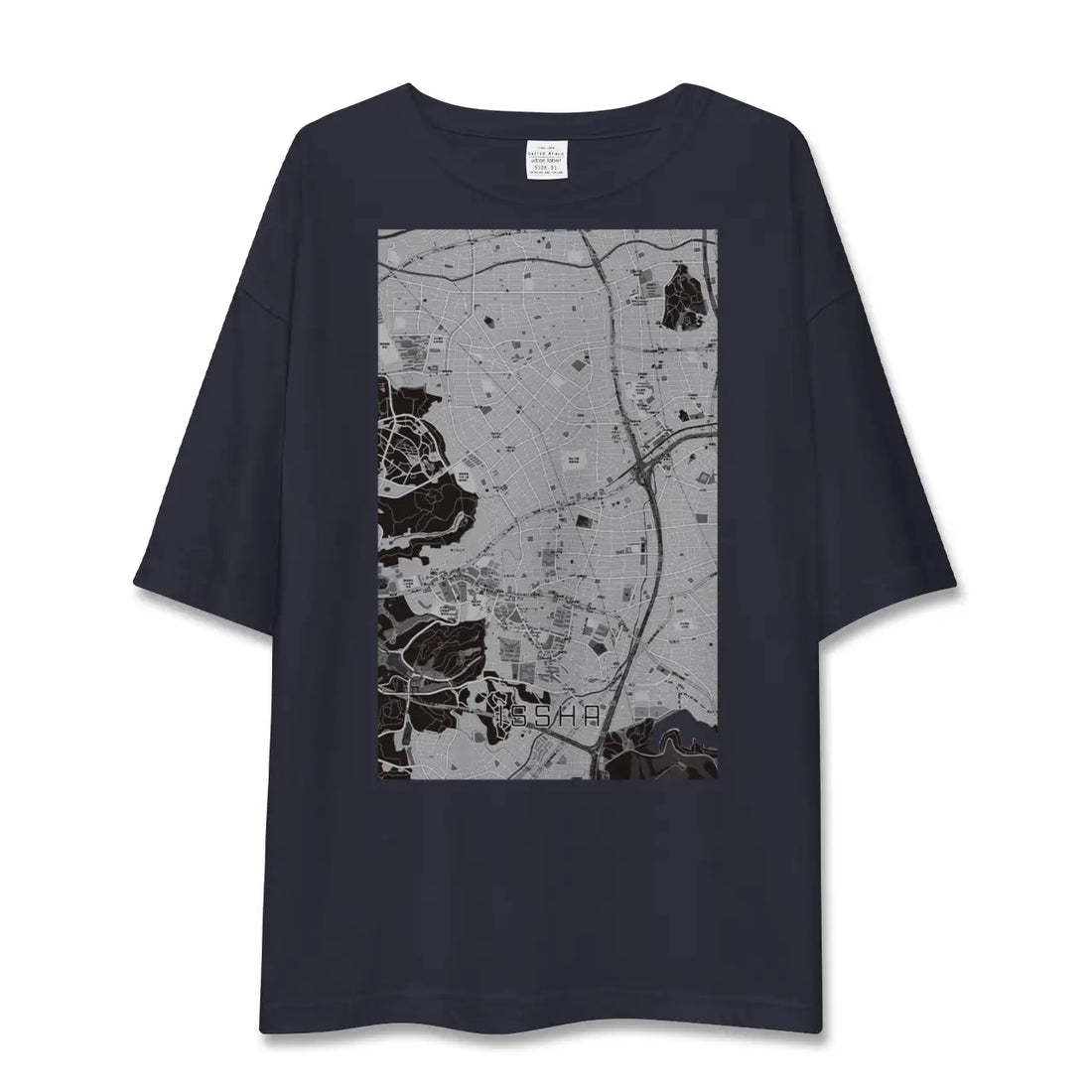 【一社(愛知県)】地図柄ビッグシルエットTシャツ
