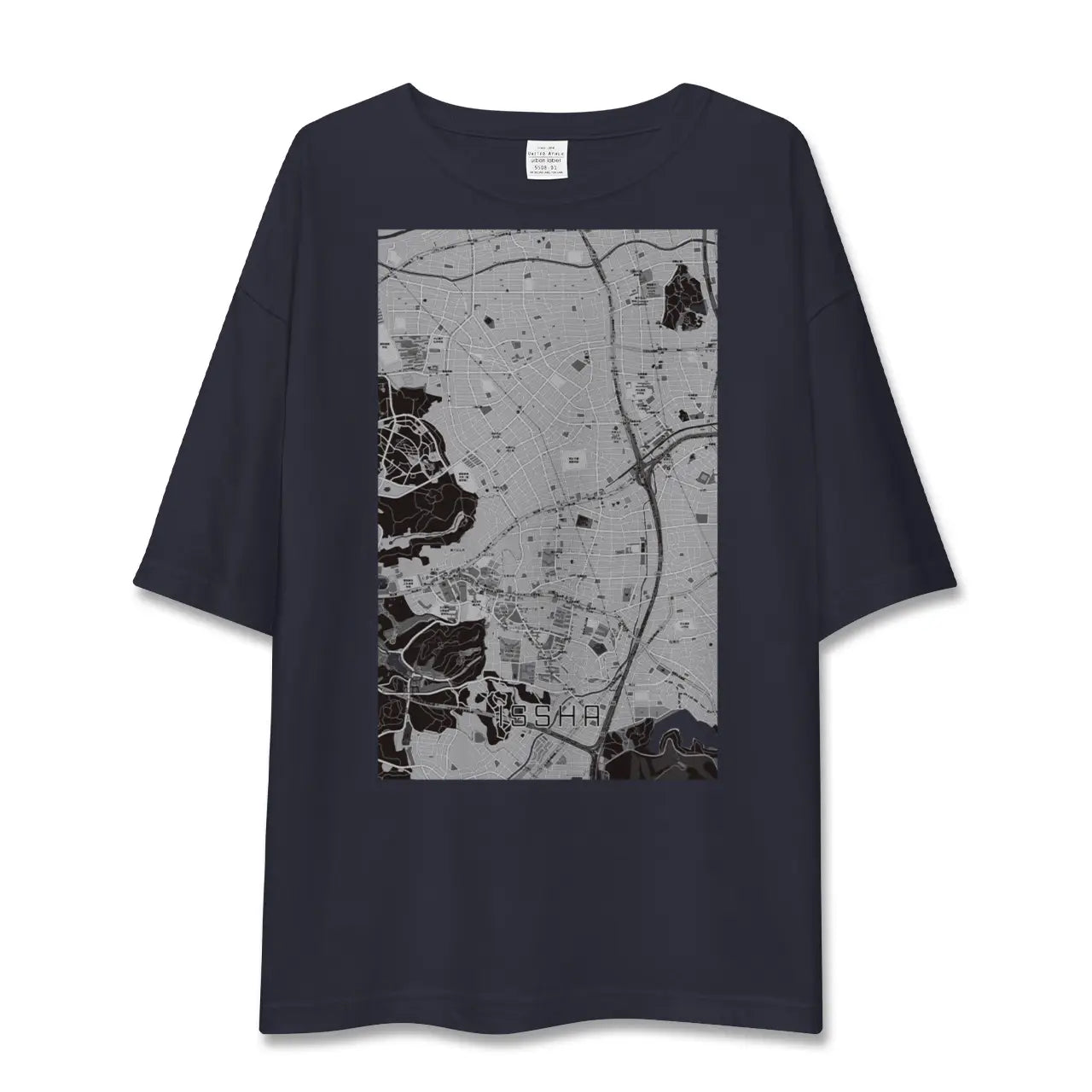 【一社(愛知県)】地図柄ビッグシルエットTシャツ
