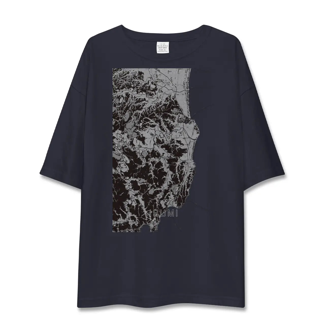 【いすみ(千葉県)】地図柄ビッグシルエットTシャツ