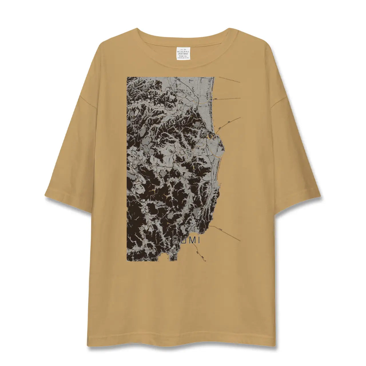 【いすみ(千葉県)】地図柄ビッグシルエットTシャツ