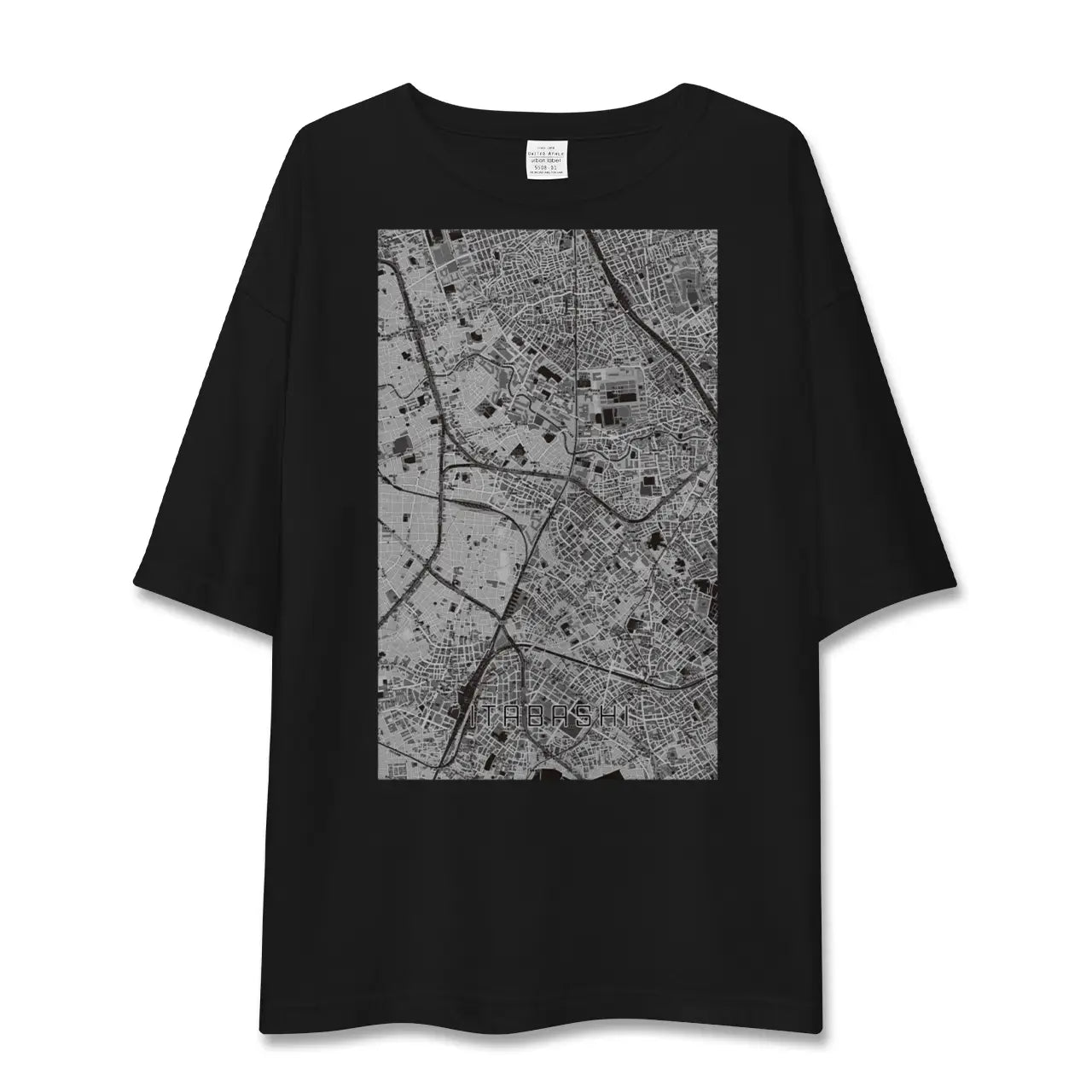 【板橋(東京都)】地図柄ビッグシルエットTシャツ