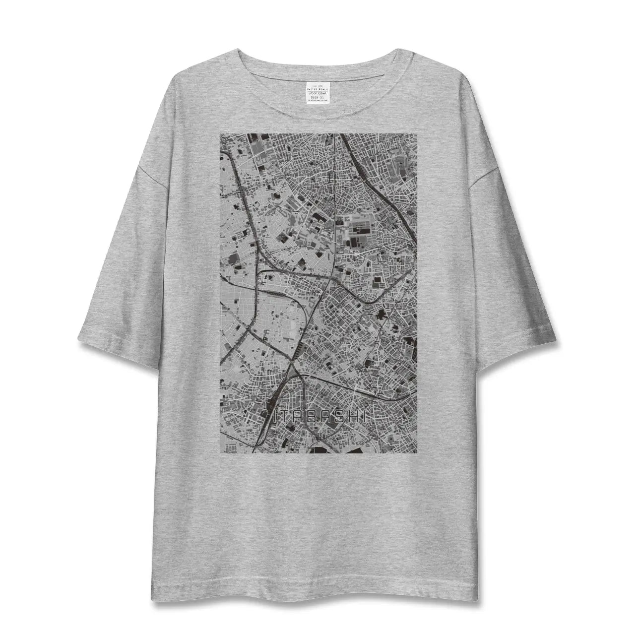 【板橋(東京都)】地図柄ビッグシルエットTシャツ