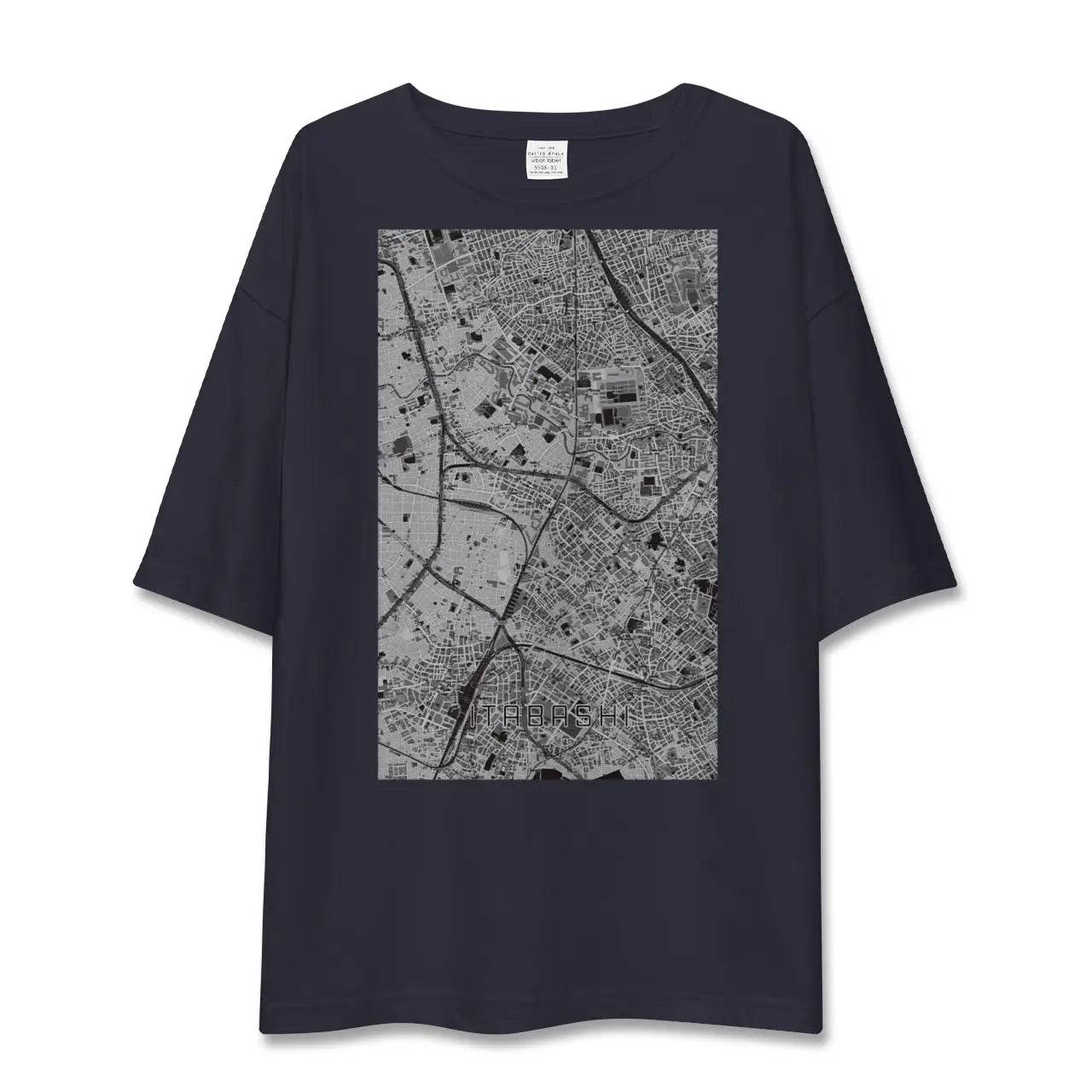 【板橋(東京都)】地図柄ビッグシルエットTシャツ