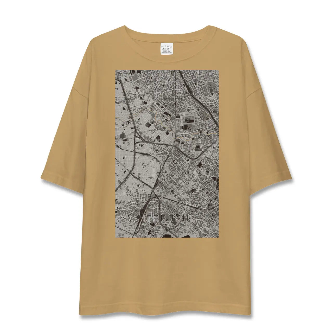 【板橋(東京都)】地図柄ビッグシルエットTシャツ