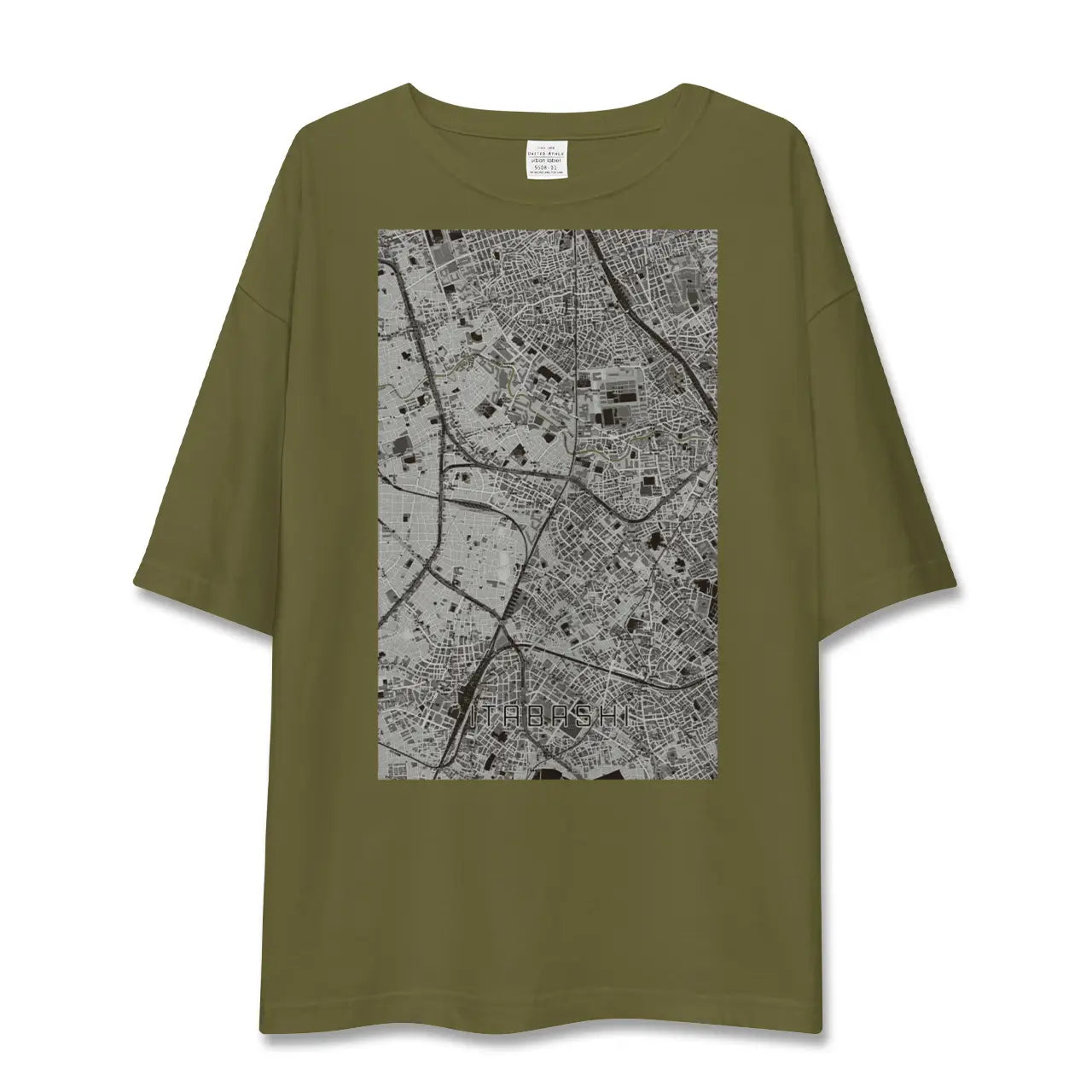 【板橋(東京都)】地図柄ビッグシルエットTシャツ