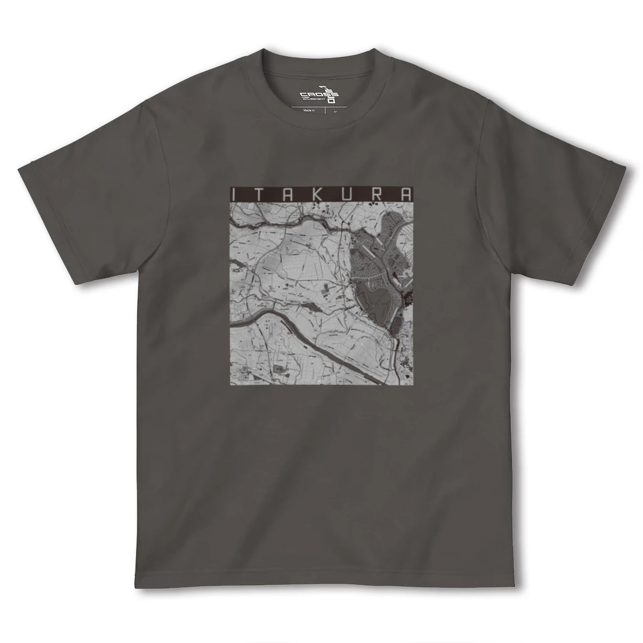 【板倉(群馬県)】地図柄ヘビーウェイトTシャツ