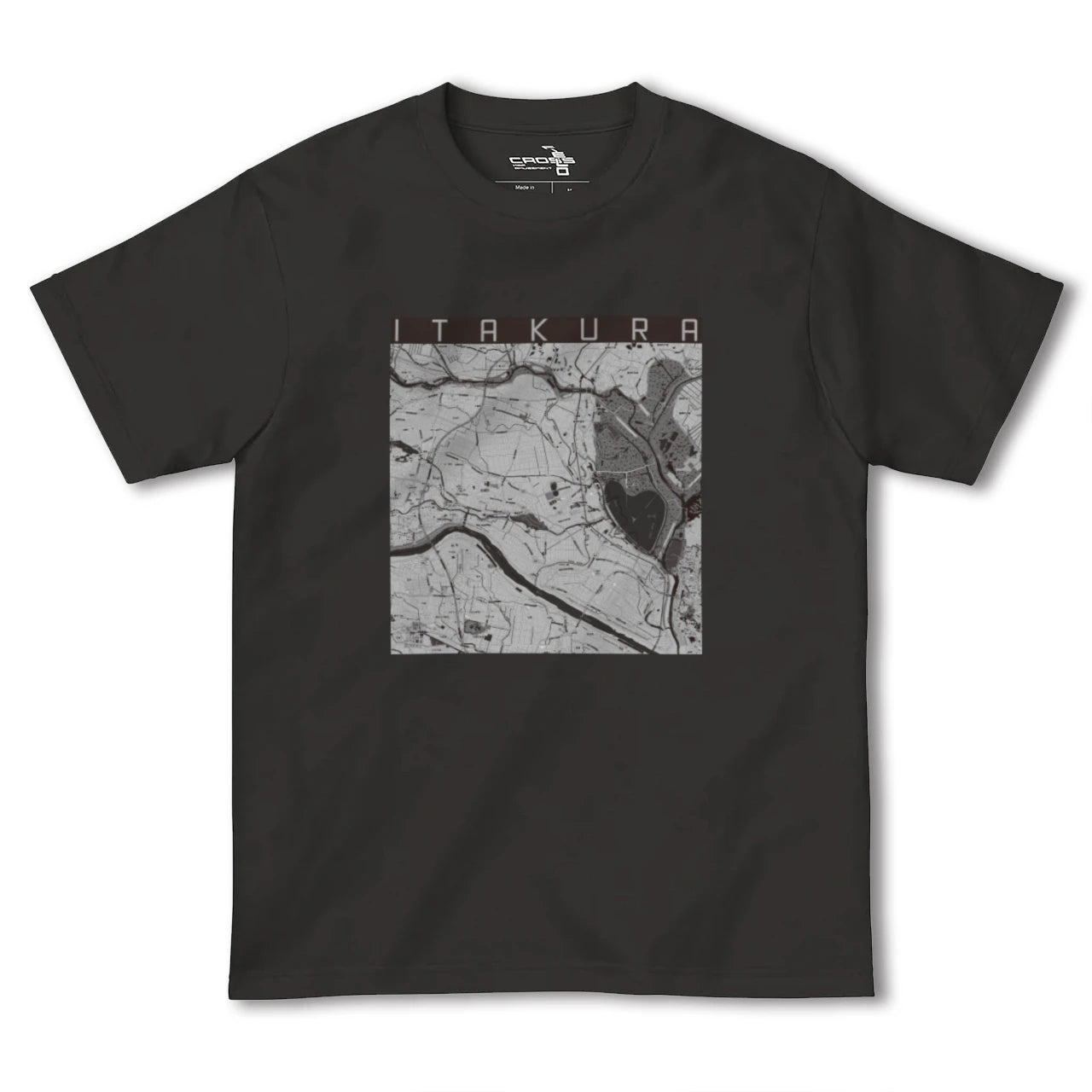 【板倉(群馬県)】地図柄ヘビーウェイトTシャツ