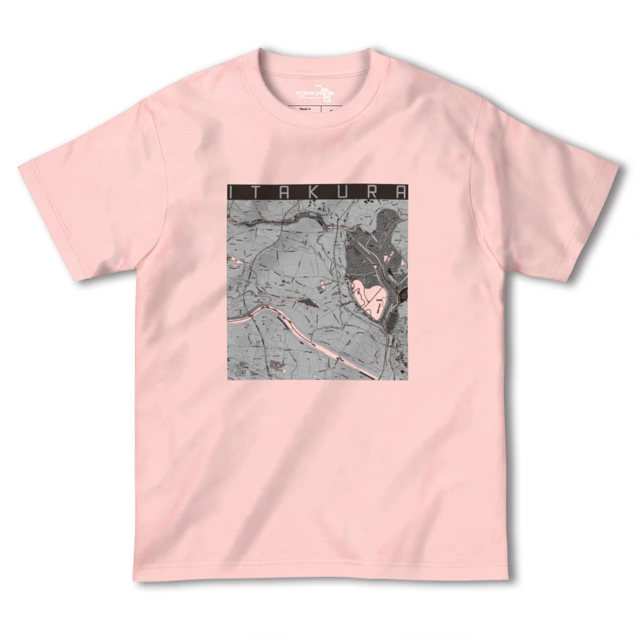 【板倉(群馬県)】地図柄ヘビーウェイトTシャツ