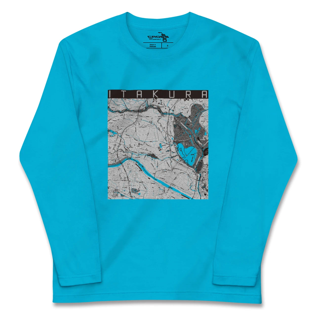 【板倉(群馬県)】地図柄ロングスリーブTシャツ