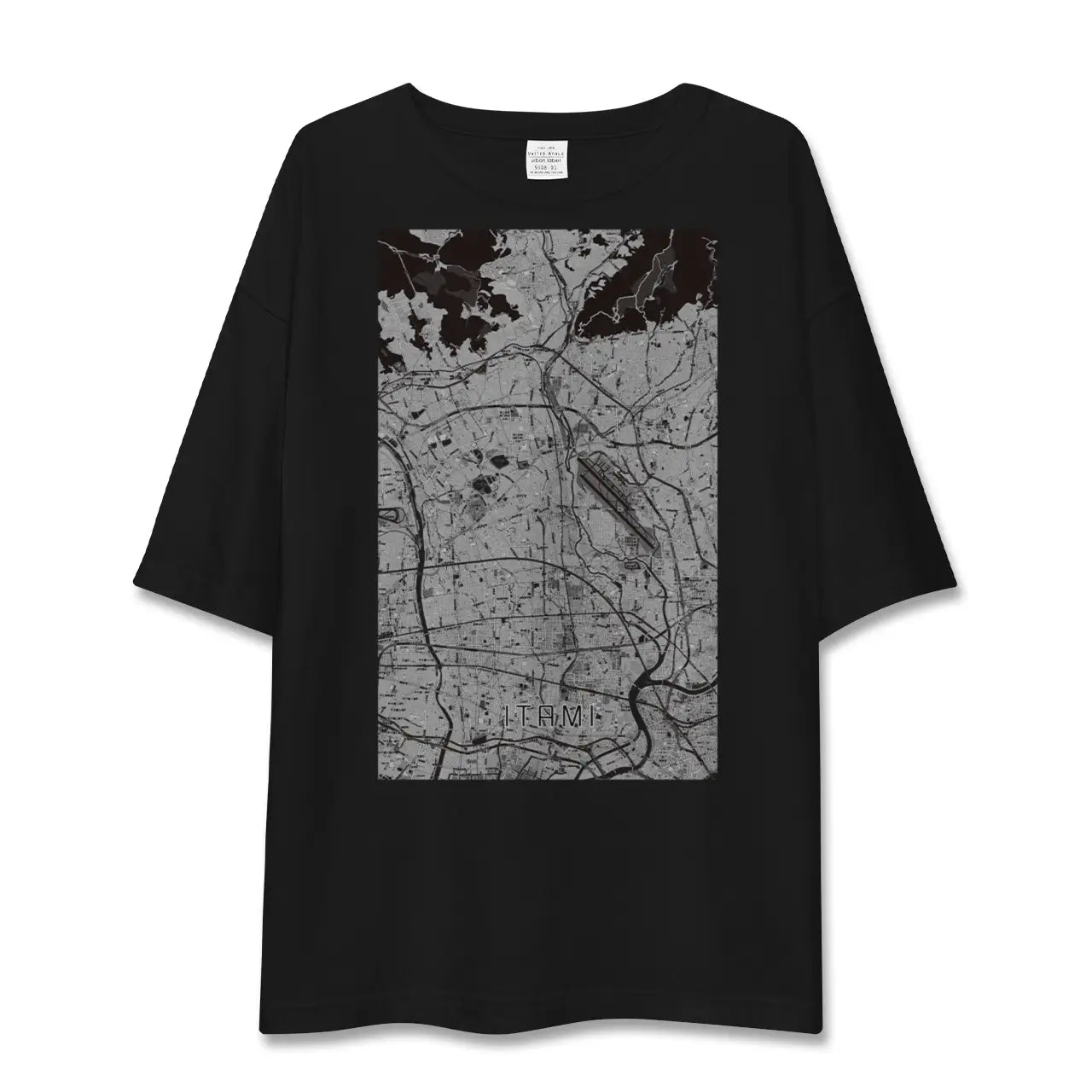 【伊丹(兵庫県)】地図柄ビッグシルエットTシャツ