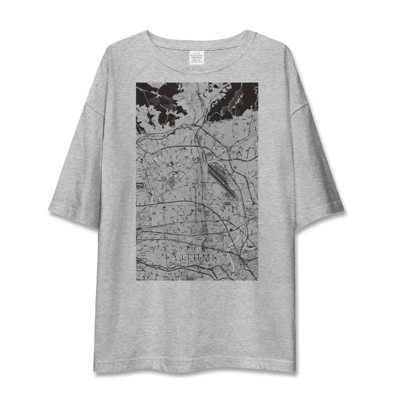 【伊丹(兵庫県)】地図柄ビッグシルエットTシャツ