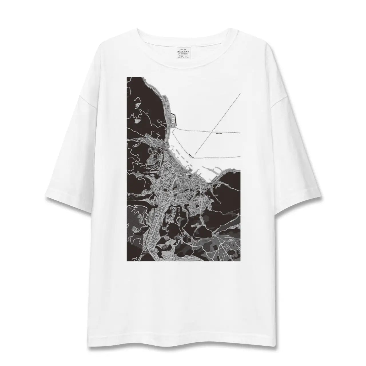 【伊東(静岡県)】地図柄ビッグシルエットTシャツ