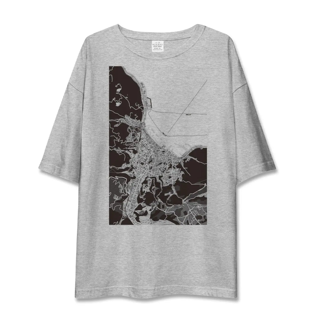 【伊東(静岡県)】地図柄ビッグシルエットTシャツ