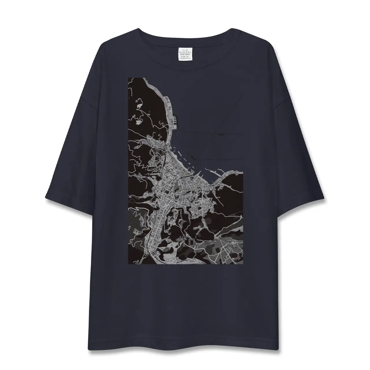 【伊東(静岡県)】地図柄ビッグシルエットTシャツ