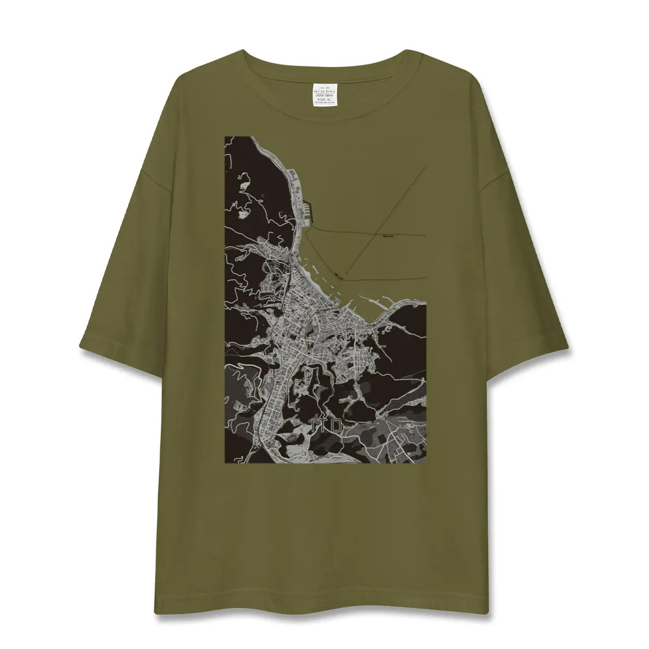 【伊東(静岡県)】地図柄ビッグシルエットTシャツ