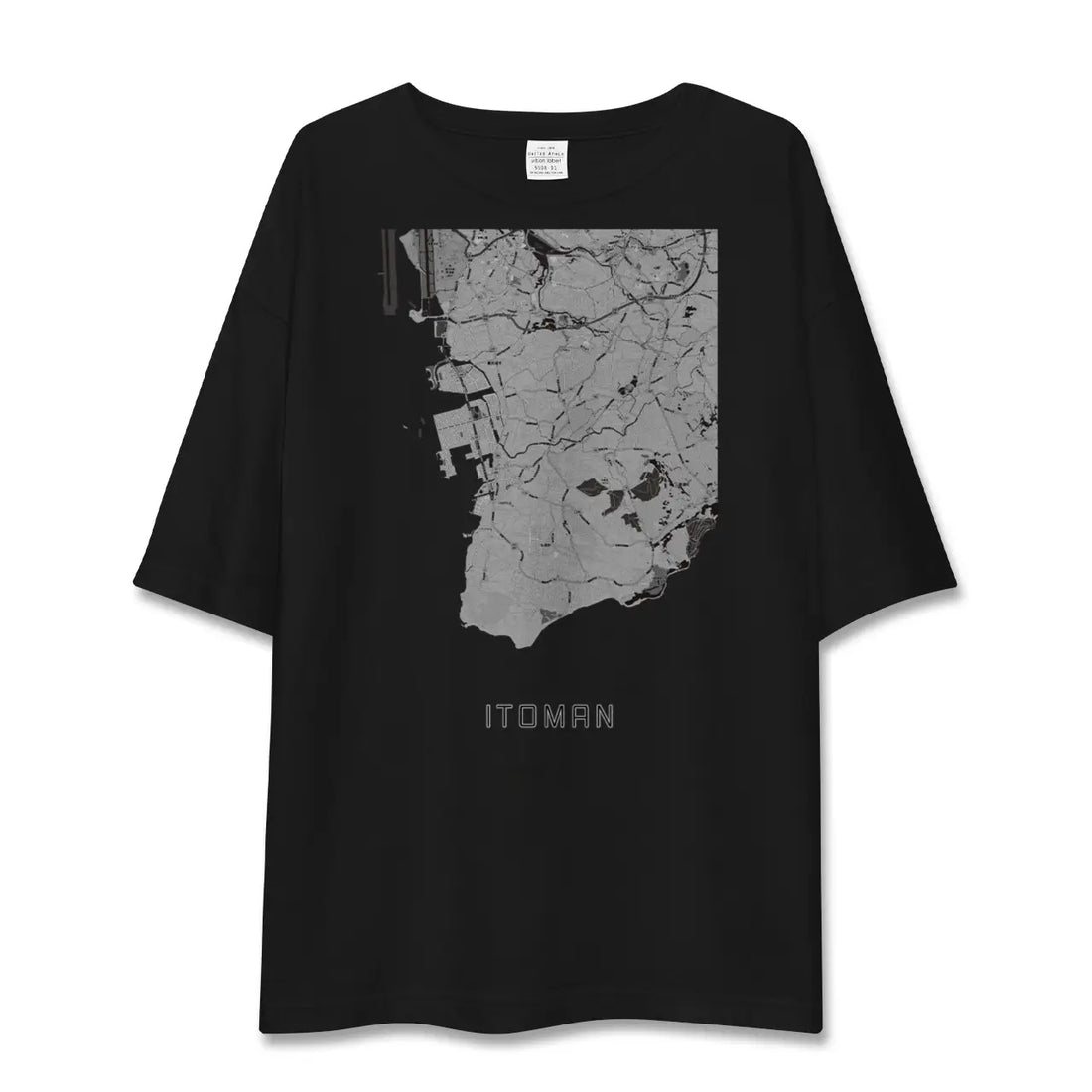 【糸満(沖縄県)】地図柄ビッグシルエットTシャツ