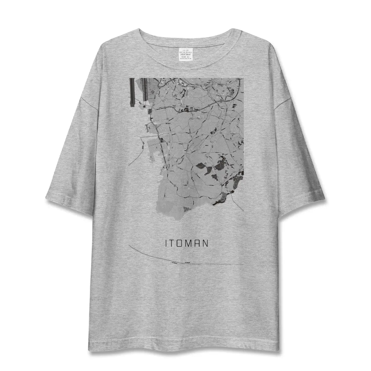 【糸満(沖縄県)】地図柄ビッグシルエットTシャツ