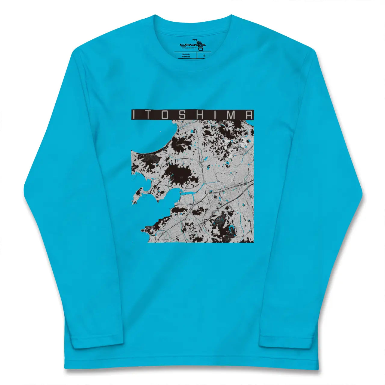 【糸島(福岡県)】地図柄ロングスリーブTシャツ