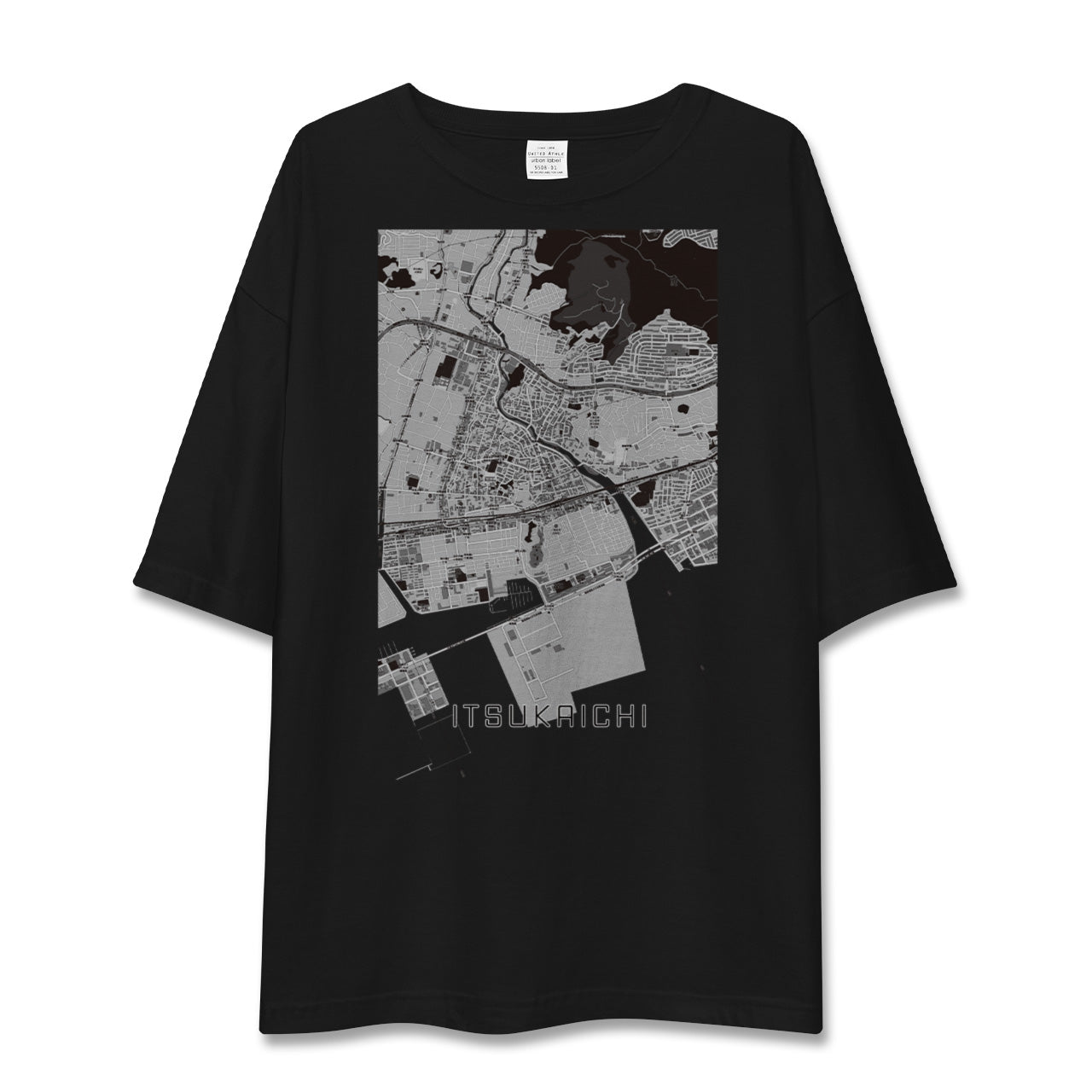 【五日市(広島県)(広島県)】地図柄ビッグシルエットTシャツ