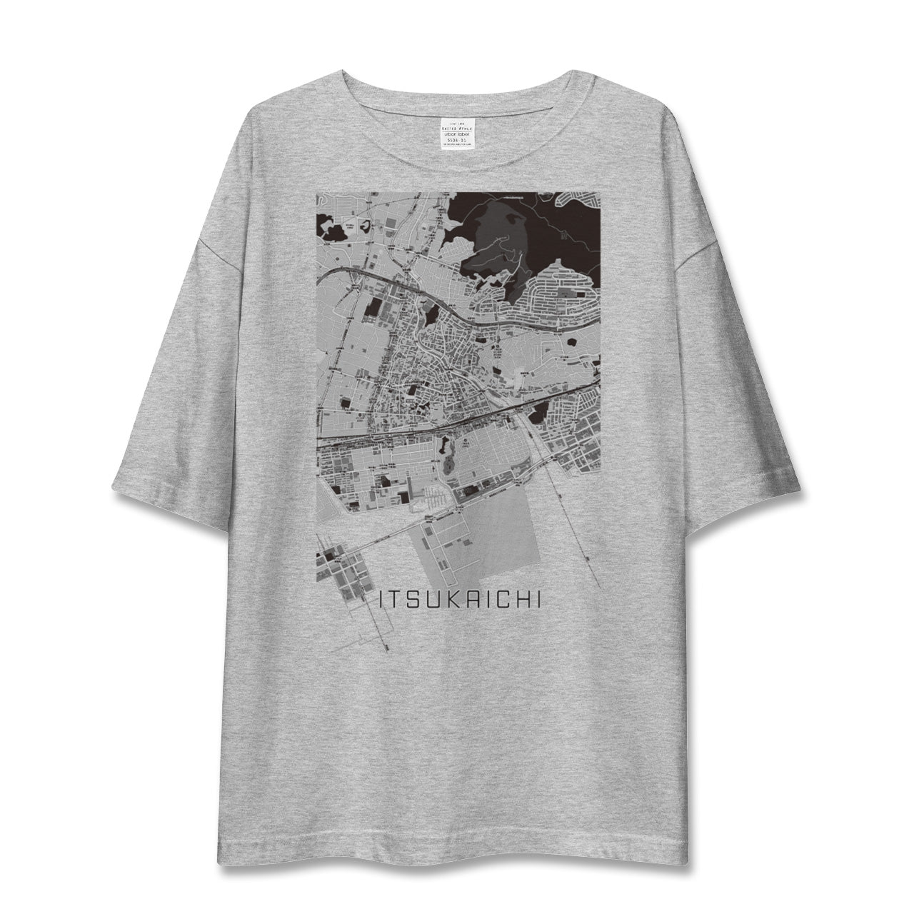 【五日市(広島県)(広島県)】地図柄ビッグシルエットTシャツ
