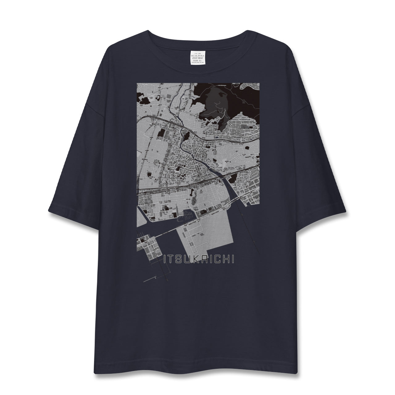 【五日市(広島県)(広島県)】地図柄ビッグシルエットTシャツ
