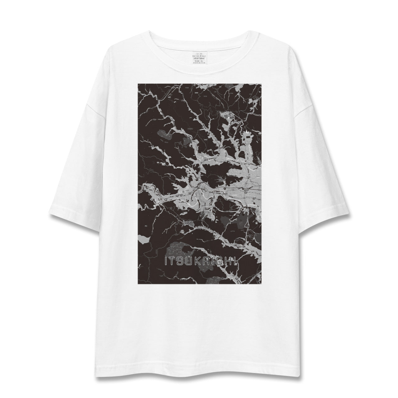 【五日市(東京都)】地図柄ビッグシルエットTシャツ