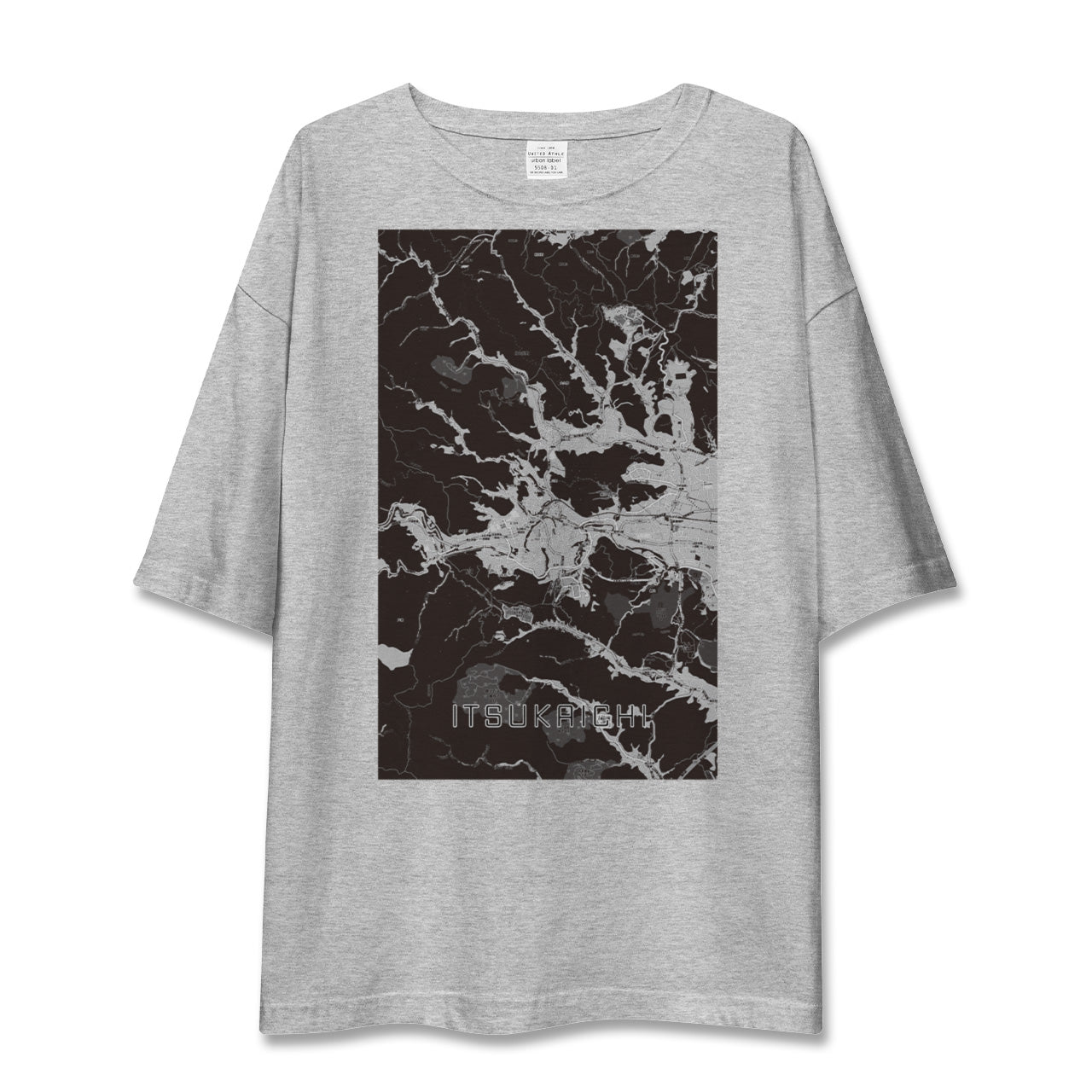 【五日市(東京都)】地図柄ビッグシルエットTシャツ