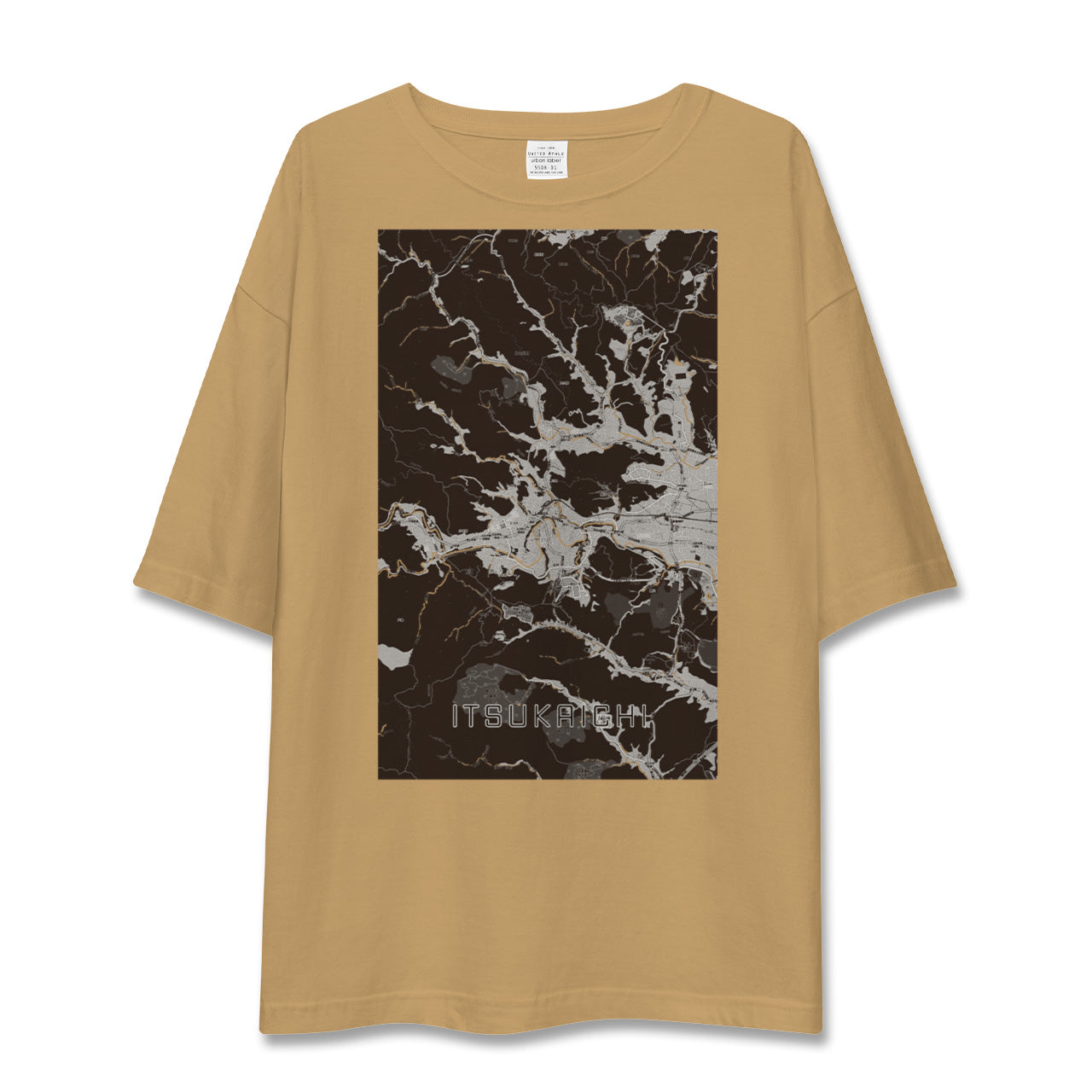 【五日市(東京都)】地図柄ビッグシルエットTシャツ
