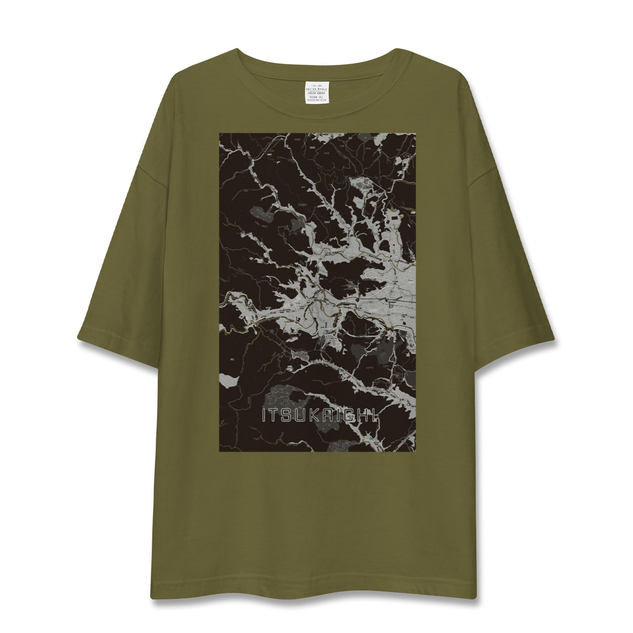 【五日市(東京都)】地図柄ビッグシルエットTシャツ