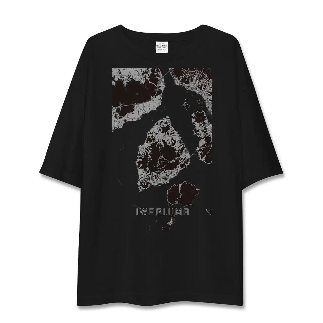 【岩城島(愛媛県)】地図柄ビッグシルエットTシャツ