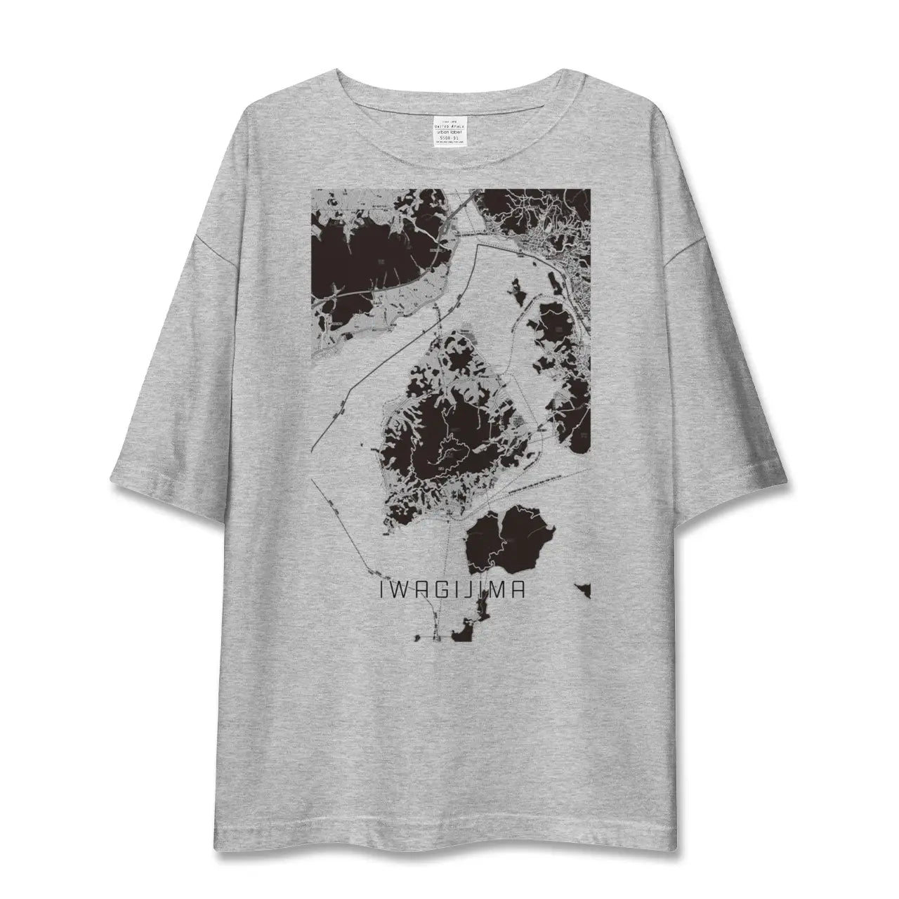 【岩城島(愛媛県)】地図柄ビッグシルエットTシャツ