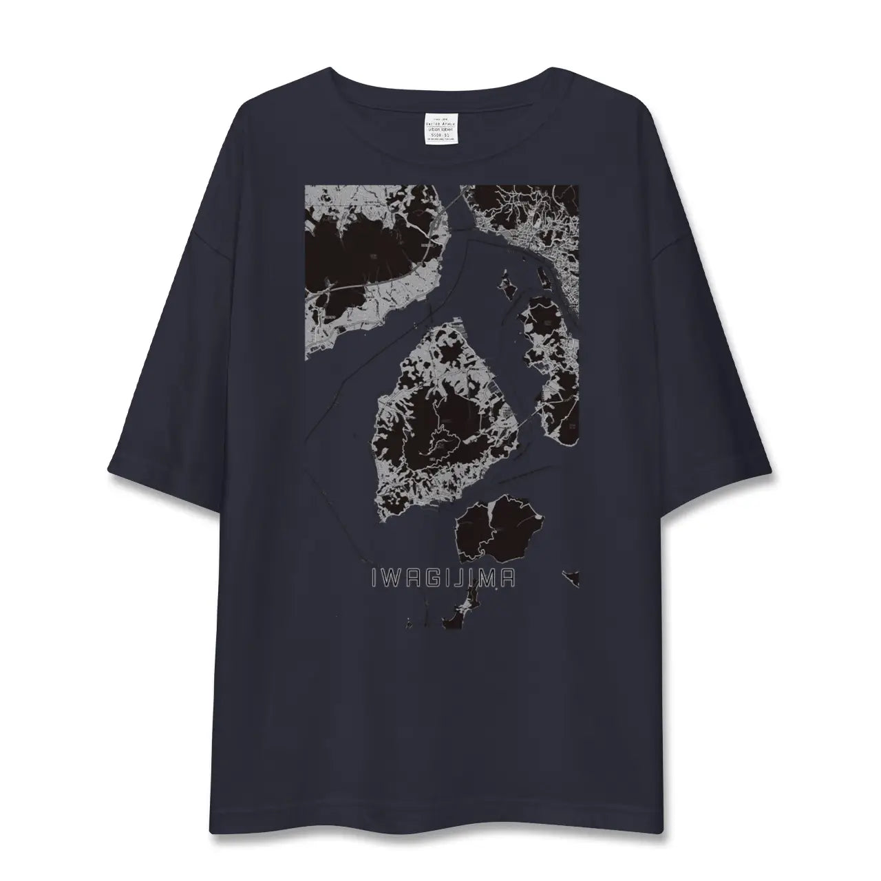 【岩城島(愛媛県)】地図柄ビッグシルエットTシャツ